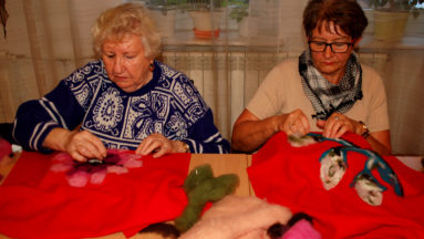 Filcowanie na sucho - szale