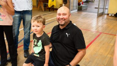 Stacja Dom - uczestnicy sportowego turnieju rodzinnego