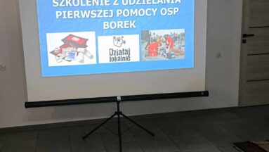 Na ekranie wyświetla się początek prezentacji dla uczestników szkolenia.