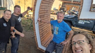 Radość z zakończonych prac